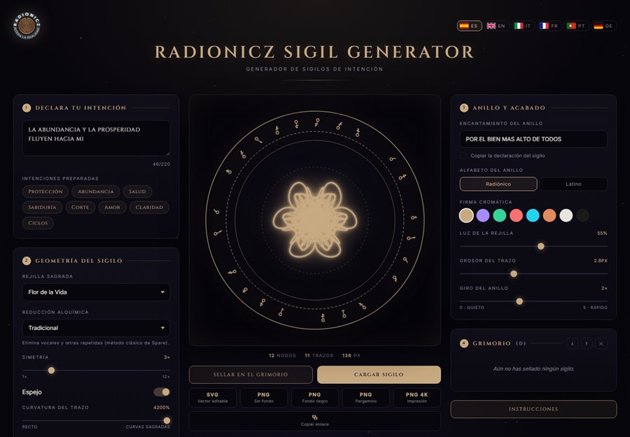Radionicz Sigil Generator